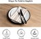 Set of 12 Beige Striped Cotton Cloth Napkins, 17×17 in, Washable & Reusable